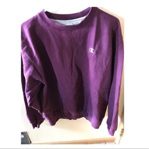 Lg champion purple sweatshirt